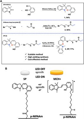 Fluidic Platforms Incorporating Photo-Responsive Soft-Polymers Based on Spiropyran: From Green Synthesis to Precision Flow Control